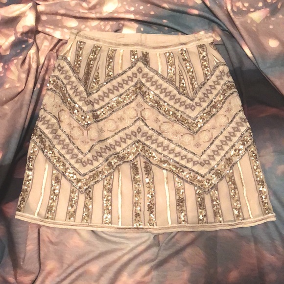 NWT Anthro Darla Embroidered Mini Skirt - Picture 4 of 7